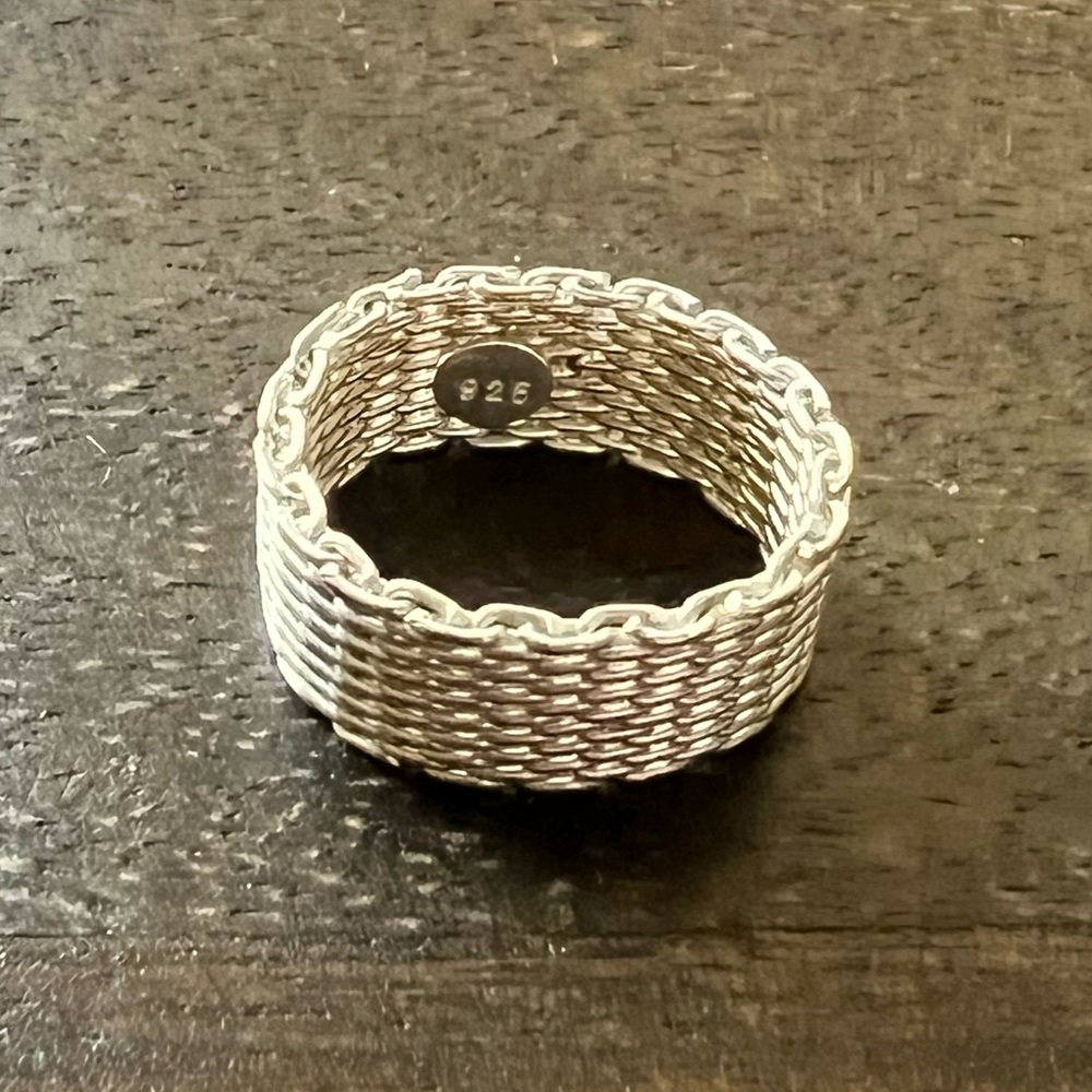 Sterling silver 925 Mesh Ring